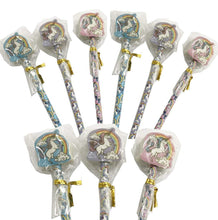 Load image into Gallery viewer, 9 x Rainbow Unicorn Eraser Topper Pencils