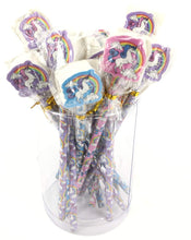 Load image into Gallery viewer, 9 x Rainbow Unicorn Eraser Topper Pencils