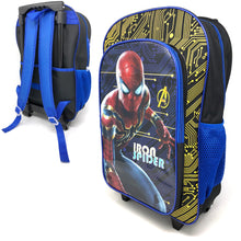 Load image into Gallery viewer, Iron Spiderman Avengers Deluxe Backpack Trolley Bag - Spiderman