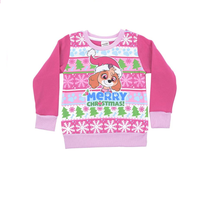 Load image into Gallery viewer, Paw Patrol Girls Christmas Jumper Sweatshirt. (3-4 Years) and (4-5 Years)