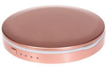 Load image into Gallery viewer, Status Compact Mirror 3000mAh Portable Power Bank with LED Illumination - Rose Gold