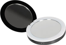 Load image into Gallery viewer, Status Compact Mirror 3000mAh Portable Power Bank with LED Illumination - Rose Gold