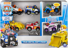 Load image into Gallery viewer, PAW PATROL True Metal Classic Gift Pack of 6 Collectible Die-Cast Vehicles, 1:55 Scale, Multicoloured